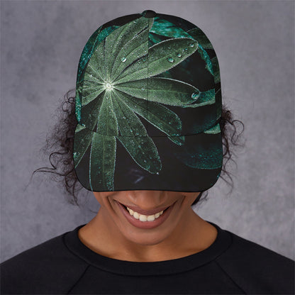 Fresh Tropical Leaf Print Baseball Cap