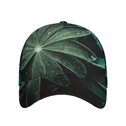 Fresh Tropical Leaf Print Baseball Cap