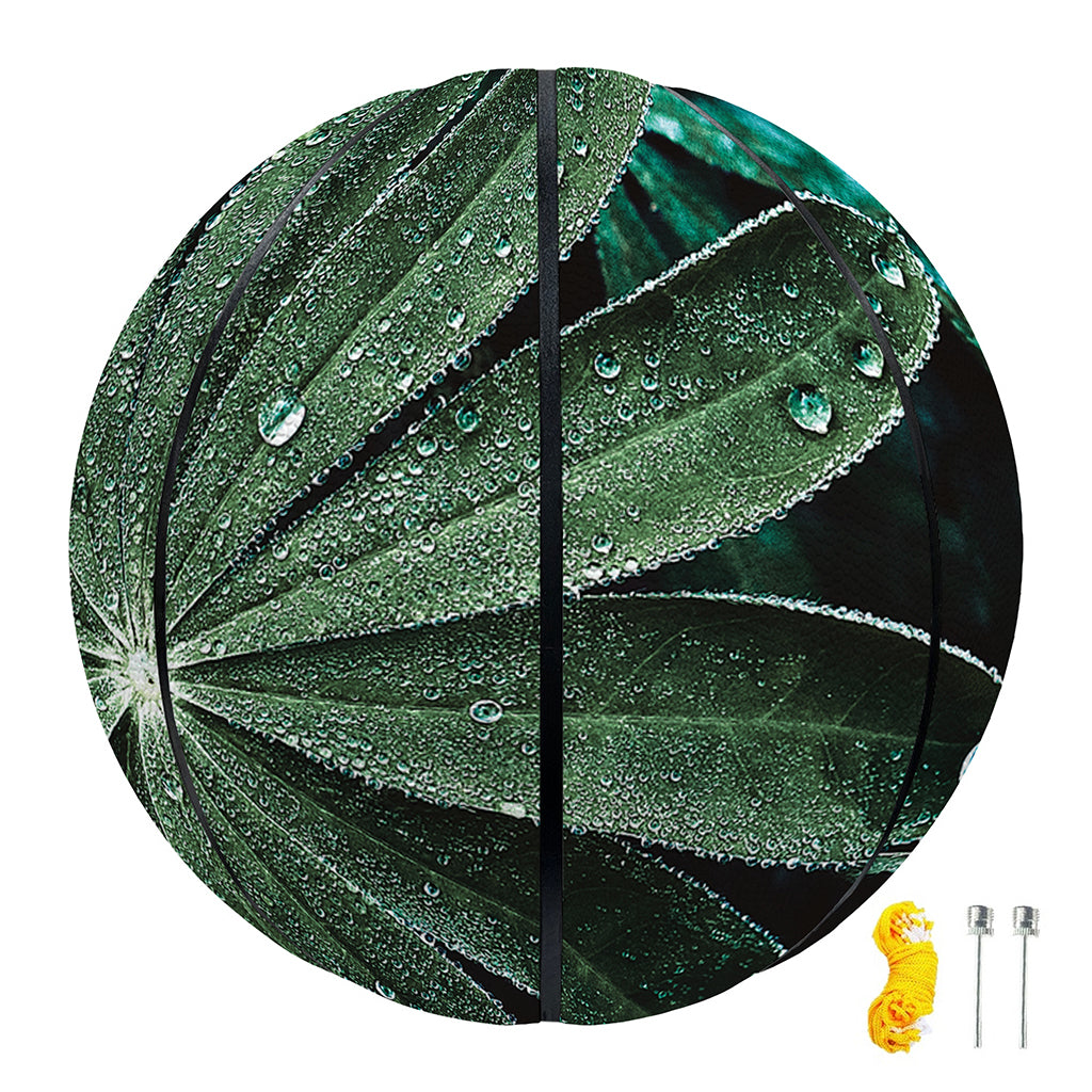 Fresh Tropical Leaf Print Basketball