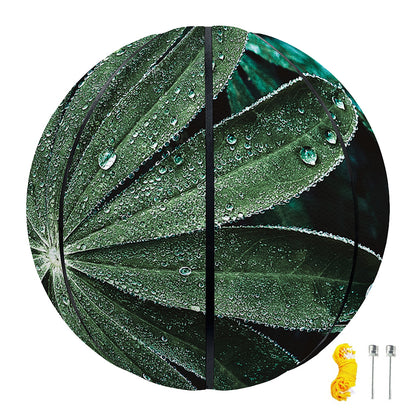 Fresh Tropical Leaf Print Basketball