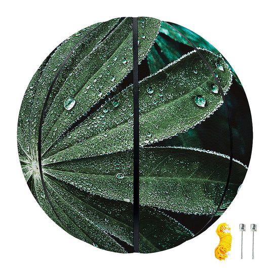 Fresh Tropical Leaf Print Basketball
