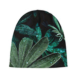 Fresh Tropical Leaf Print Beanie