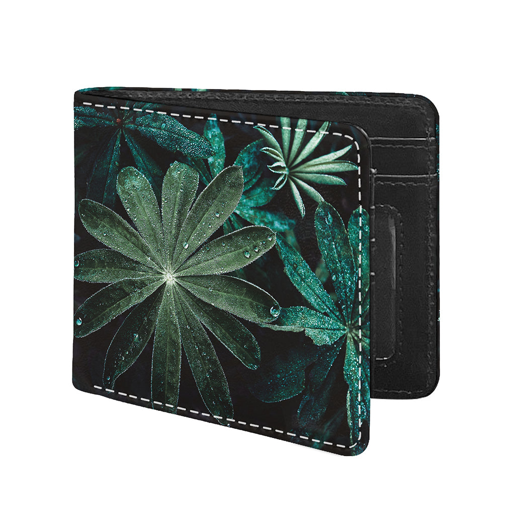 Fresh Tropical Leaf Print Bifold Wallet