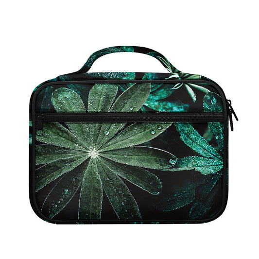 Fresh Tropical Leaf Print Briefcase Bible Bag