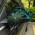 Fresh Tropical Leaf Print Car Side Mirror Covers