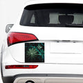 Fresh Tropical Leaf Print Car Sticker