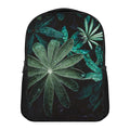 Fresh Tropical Leaf Print Casual Backpack