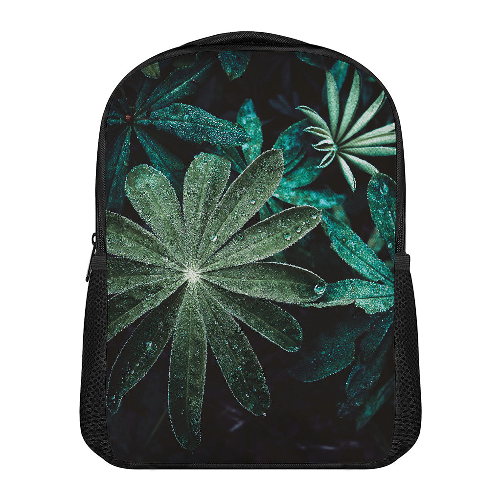 Fresh Tropical Leaf Print Casual Backpack