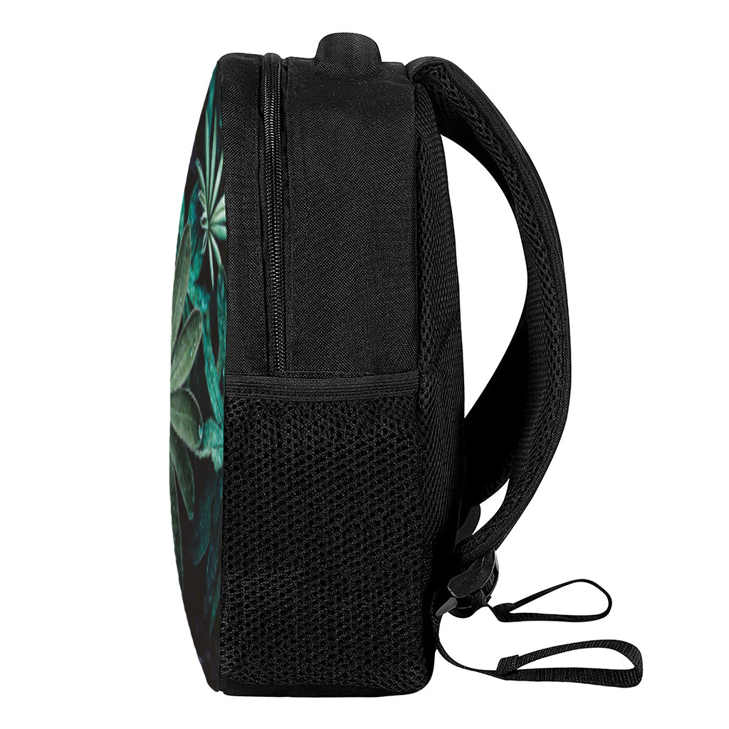 Fresh Tropical Leaf Print Casual Backpack