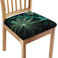 Fresh Tropical Leaf Print Chair Cushion Cover