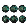 Fresh Tropical Leaf Print Coaster Set
