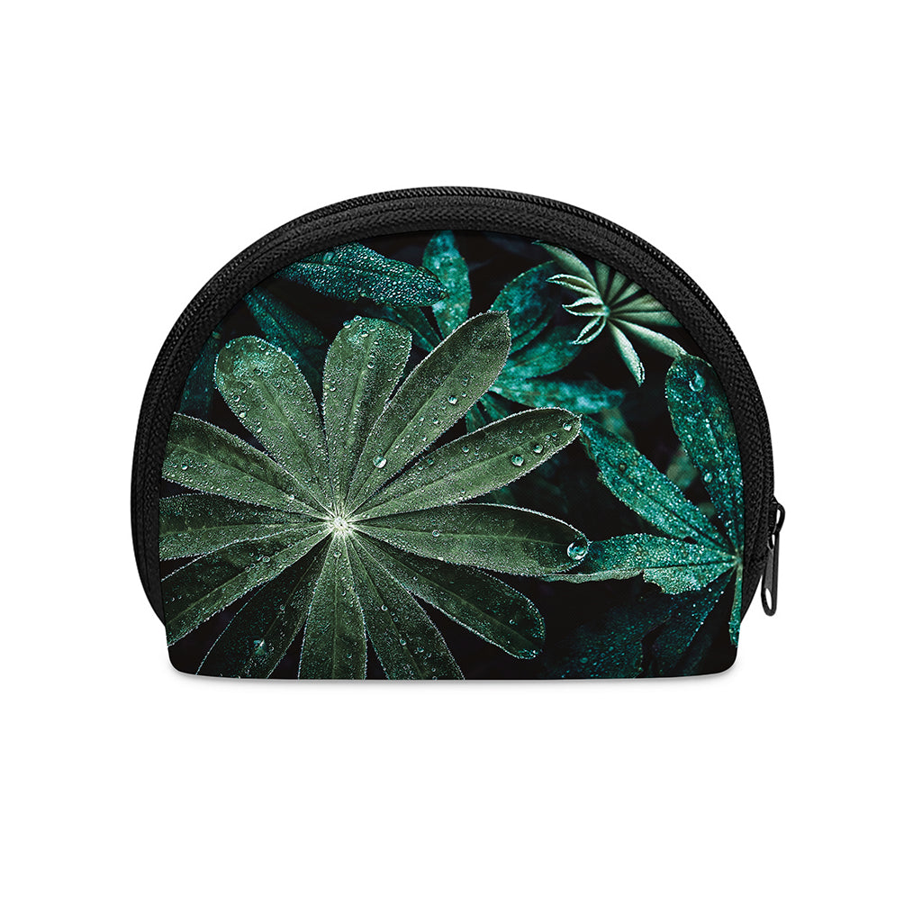 Fresh Tropical Leaf Print Coin Purse