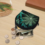 Fresh Tropical Leaf Print Coin Purse