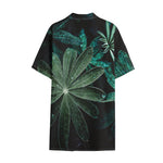 Fresh Tropical Leaf Print Cotton Hawaiian Shirt