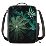 Fresh Tropical Leaf Print Crossbody Lunch Bag