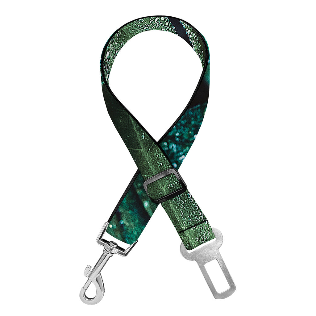 Fresh Tropical Leaf Print Dog Seat Belt