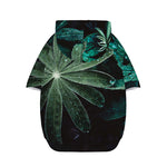 Fresh Tropical Leaf Print Dog Zip Up Hoodie