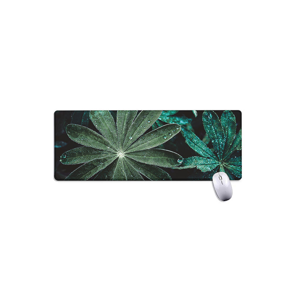 Fresh Tropical Leaf Print Extended Mouse Pad