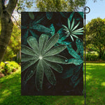 Fresh Tropical Leaf Print Garden Flag