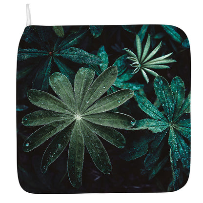 Fresh Tropical Leaf Print Hand Towel
