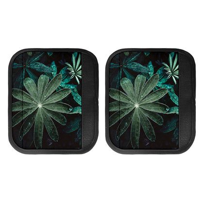 Fresh Tropical Leaf Print Handle Covers