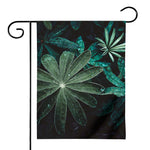 Fresh Tropical Leaf Print House Flag