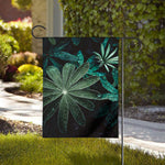 Fresh Tropical Leaf Print House Flag