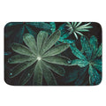 Fresh Tropical Leaf Print Indoor Door Mat