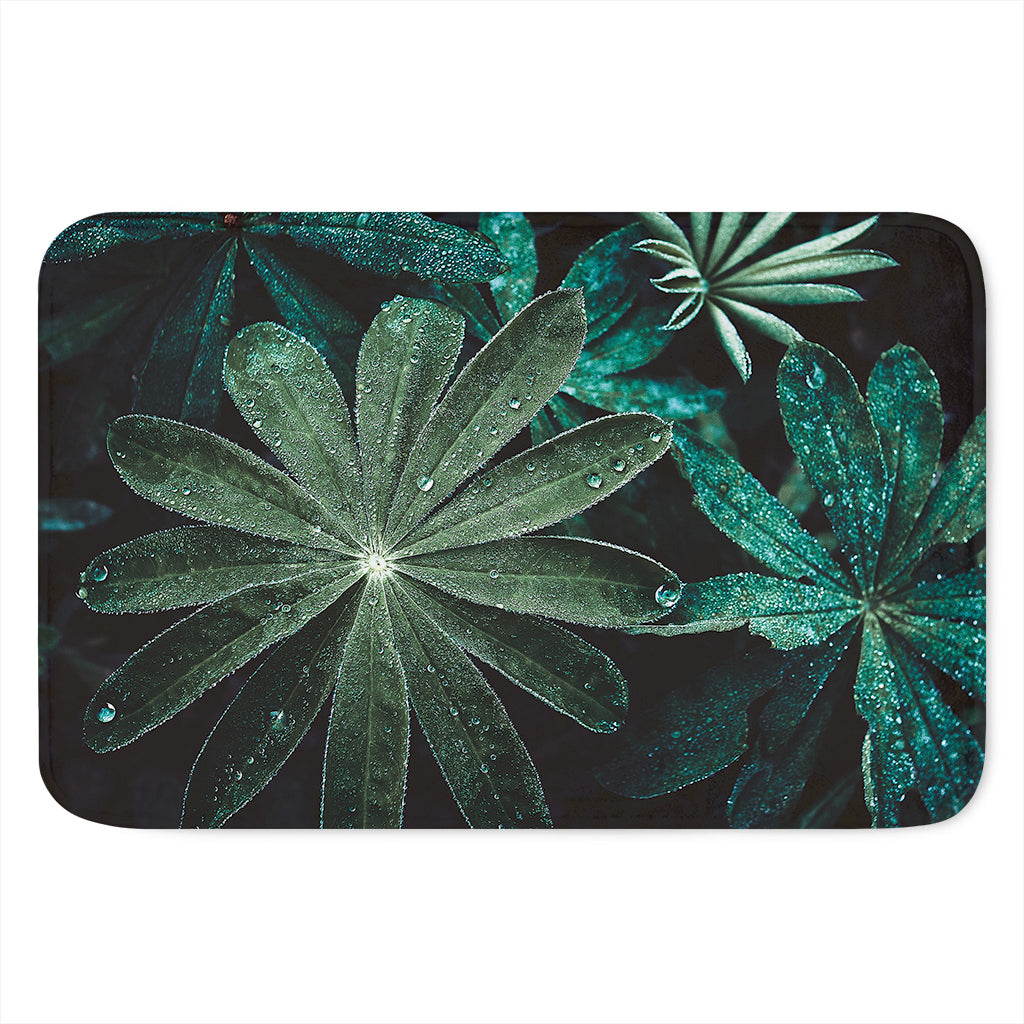 Fresh Tropical Leaf Print Indoor Door Mat