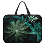 Fresh Tropical Leaf Print Laptop Sleeve With Handle