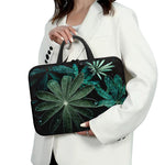 Fresh Tropical Leaf Print Laptop Sleeve With Handle