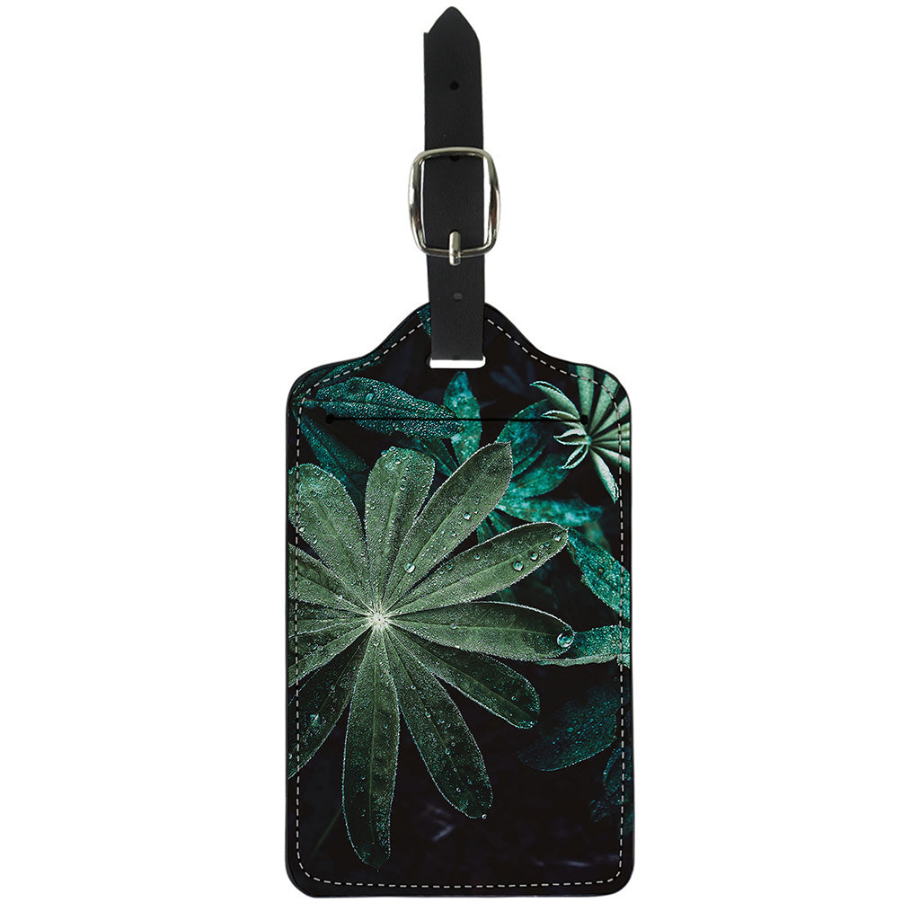 Fresh Tropical Leaf Print Luggage Tag