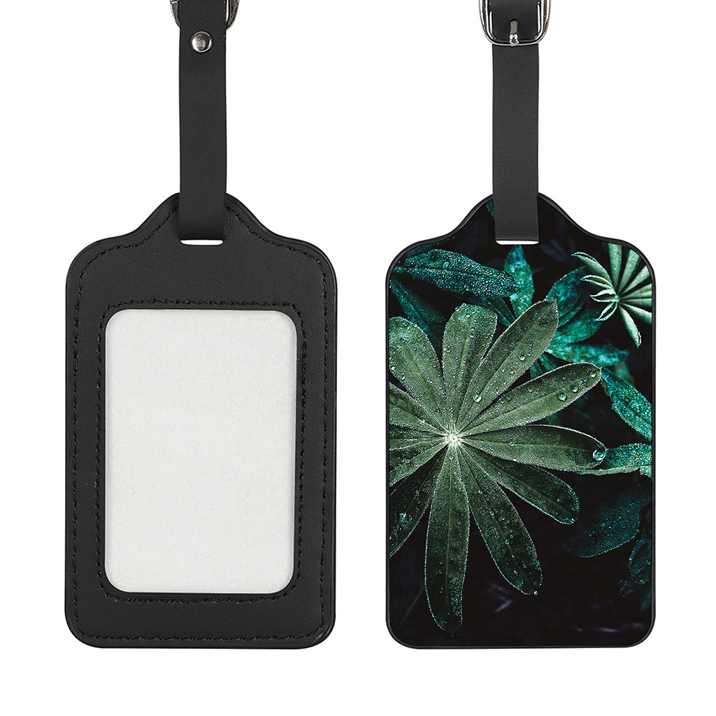 Fresh Tropical Leaf Print Luggage Tag