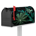 Fresh Tropical Leaf Print Mailbox Cover