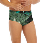 Fresh Tropical Leaf Print Men's Briefs