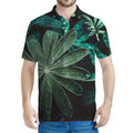Fresh Tropical Leaf Print Men's Polo Shirt