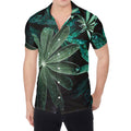 Fresh Tropical Leaf Print Men's Shirt