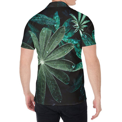 Fresh Tropical Leaf Print Men's Shirt