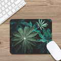 Fresh Tropical Leaf Print Mouse Pad