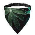 Fresh Tropical Leaf Print Over The Collar Dog Bandana