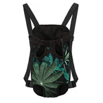 Fresh Tropical Leaf Print Pet Carrier Backpack