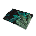 Fresh Tropical Leaf Print Pet Cooling Mat Cover