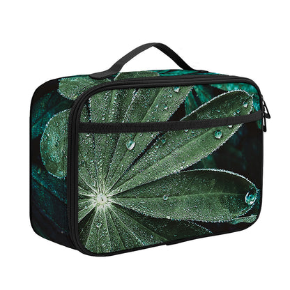 Fresh Tropical Leaf Print Portable Lunch Bag