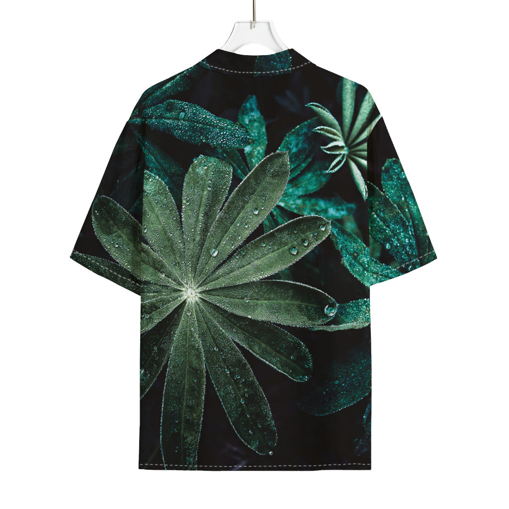 Fresh Tropical Leaf Print Rayon Hawaiian Shirt