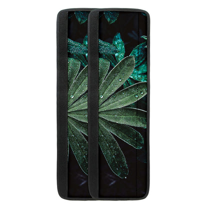 Fresh Tropical Leaf Print Refrigerator Handle Covers