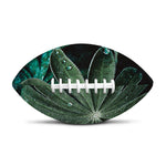 Fresh Tropical Leaf Print Rugby Ball