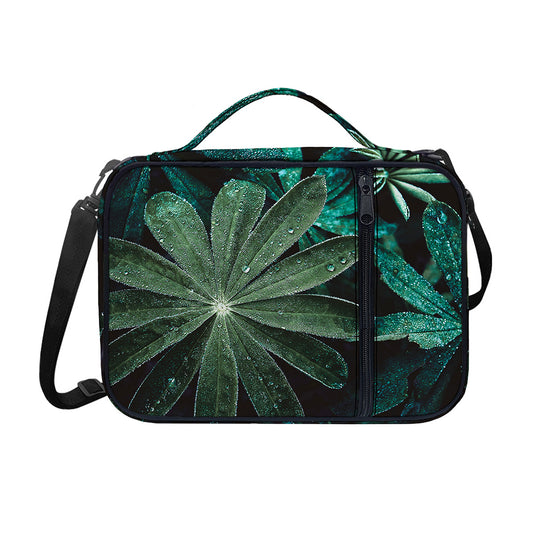 Fresh Tropical Leaf Print Shoulder Strap Bible Bag