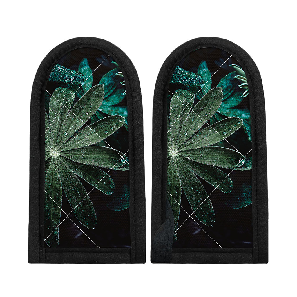Fresh Tropical Leaf Print Skillet Handle Cover