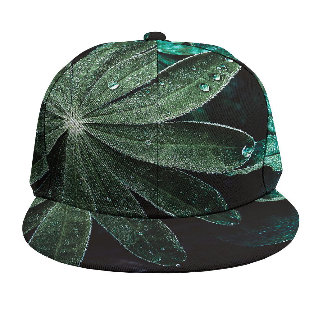 Fresh Tropical Leaf Print Snapback Cap