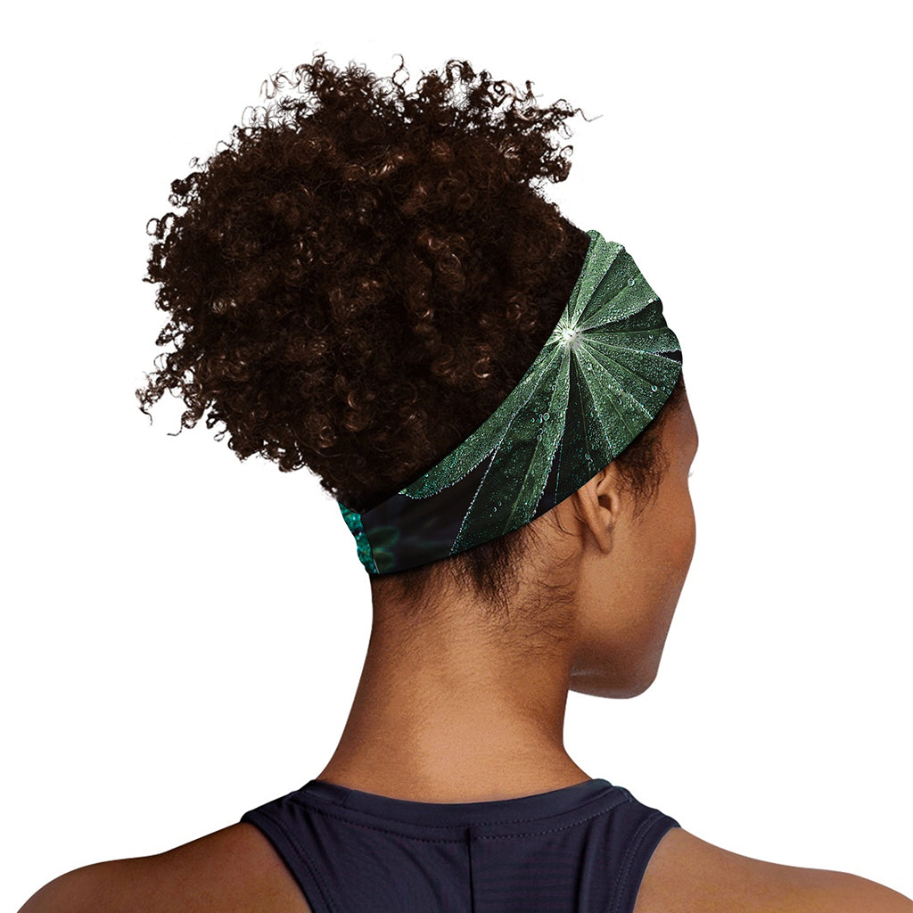 Fresh Tropical Leaf Print Sports Headband